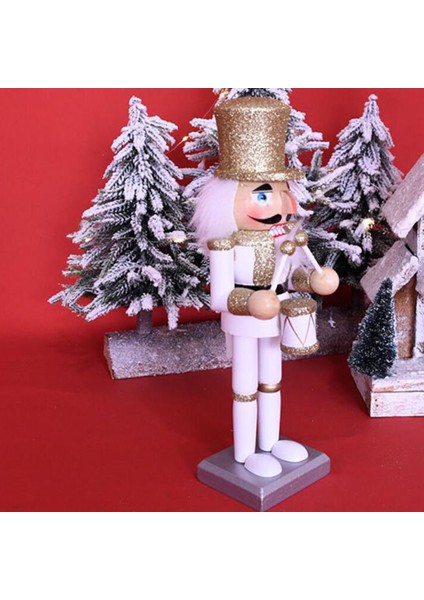 10 İnç Ahşap Fındıkkıran Bebek Asker El Işi Noel Süsler (Yurt Dışından) fırsatları