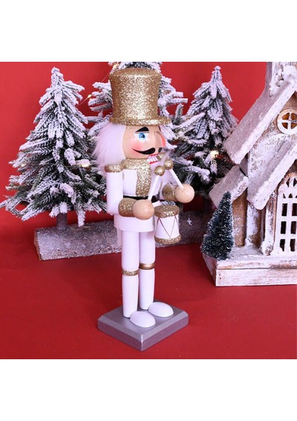 10 İnç Ahşap Fındıkkıran Bebek Asker El Işi Noel Süsler (Yurt Dışından) indirimleri