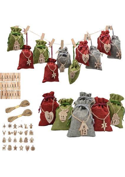 49 Adet Noel Dekorasyonu Geri Sayım Seti (Yurt Dışından)