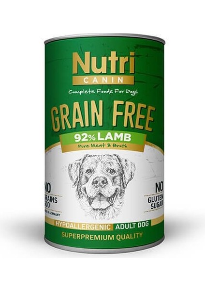 Tahılsız Adult Kuzu Etli Köpek Konservesi 400 gr