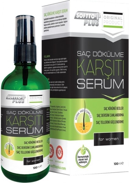 Saç Dökülme Karşıtı Serum (Kadınlar Için), Bitkisel Serum, Saç Için, 100 ml