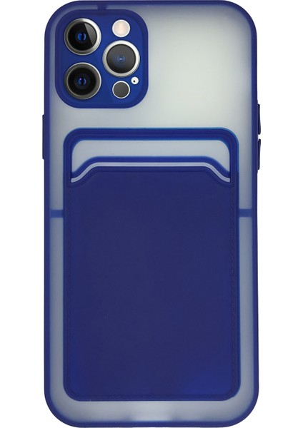 iPhone 12 Pro Kılıf Cardy Kartlık Cepli Mat Kapak