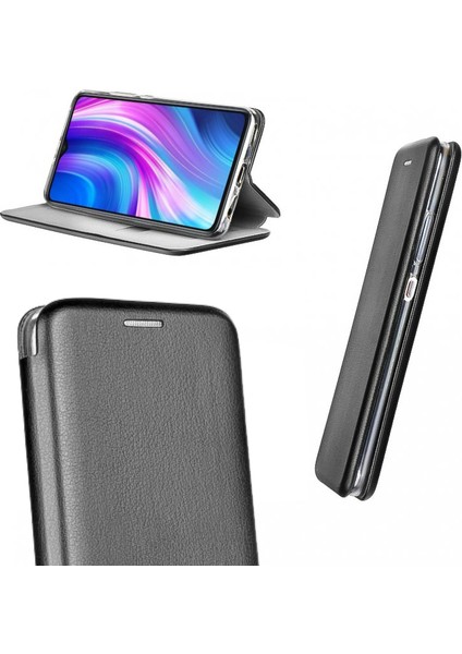 Xiaomi Redmi Note 8 Pro Kılıf Shell Manyetik Kapaklı Kartlıklı Stantlı fiyatları
