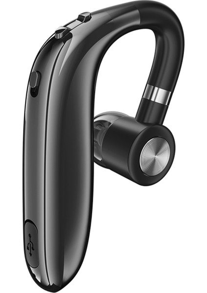 Siyah Bluetooth Asılı Kulak Kulaklık Siyah Gümüş