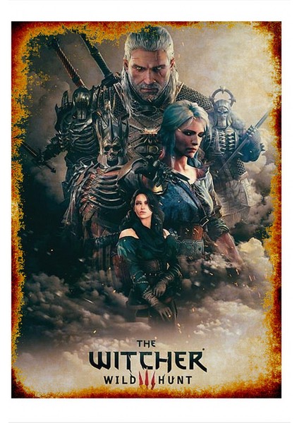 The Witcher Posteri Art Mdf Tablo