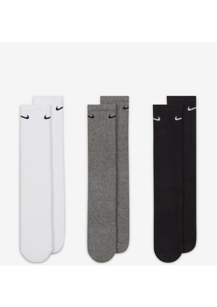 U Nk Everyday Cush Crew 3pr Karışık Renkli Çorap - SX7664-964 fiyatları