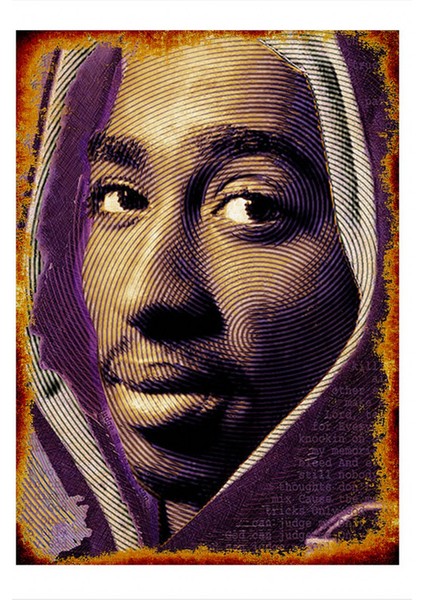 Tupac Tasarım Ahşap Tablo