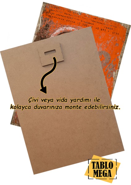 Kahve Çeşitleri Desenli Mdf Tablo