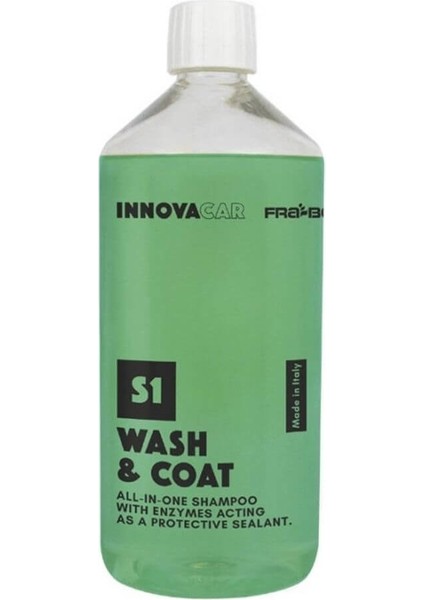 Innovacar S1 Wash Coat Su Itici Koruma Enzimli Şampuan 1 Lt