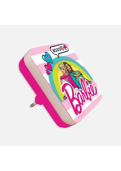 Barbie Desenli Kare LED Gece Lambası