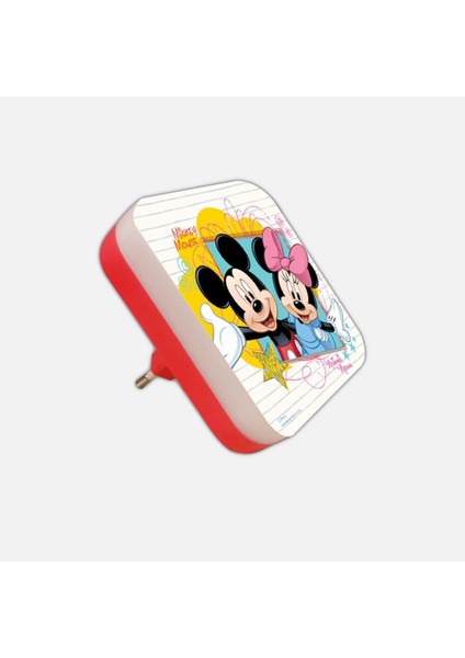 Mickey Desenli Kare LED Gece Lambası