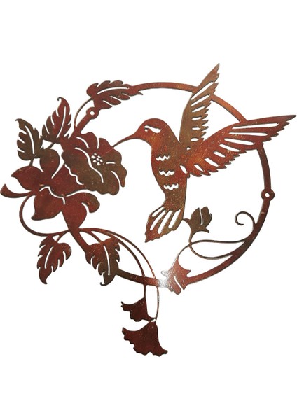 Metal Kuş Duvar Asılı Bahçe Duvar Dekor Açık Çit Sanat Patio Heykeller Asılı Süslemeleri - Açık Renk (Yurt Dışıdan)(Yurt Dışından)