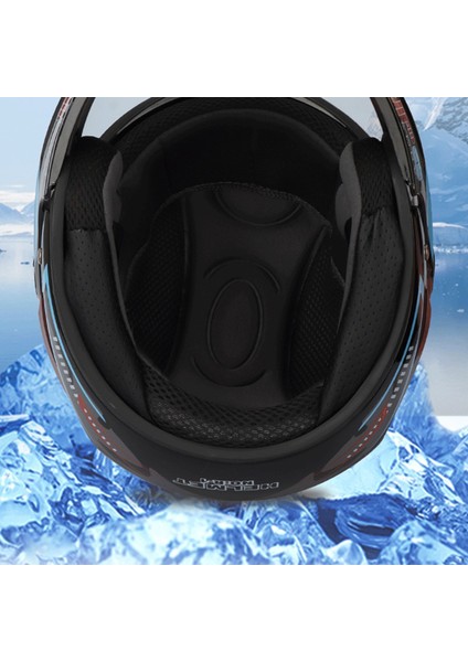 Modüler Motosiklet Kask Sun Visor Açık Yüz Çift Hava Havalandırma Havalandırma Hafif Aerodinamik - Mavi (Yurt Dışıdan)