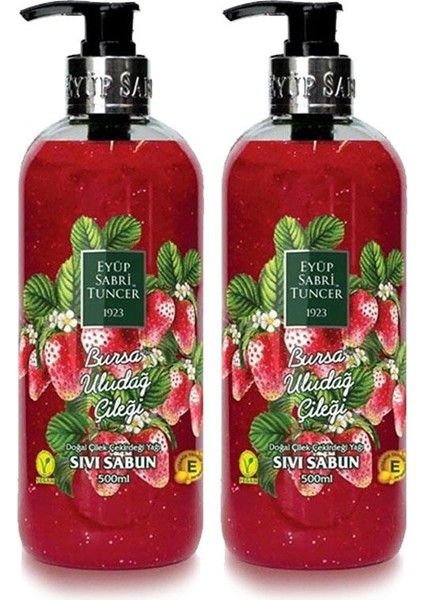 Bursa Uludağ Çileği Sıvı Sabun 500 ml x 2 Adet