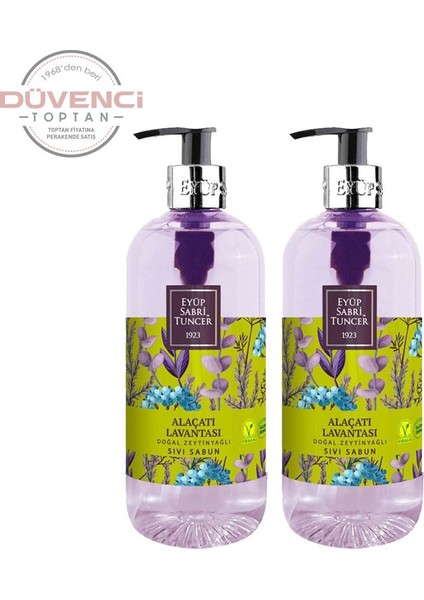Alaçatı Lavantası Doğal Zeytinyağlı Sıvı Sabun 500 ml x 2