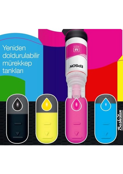 Epson 103 4 Renk Takım Mürekkep Kutusuz