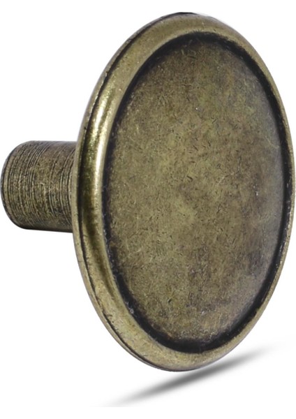 Art Düğme Kulp Daire Çekmece Dolap Kapak Kulpu Kulbu Metal Antik Sarı