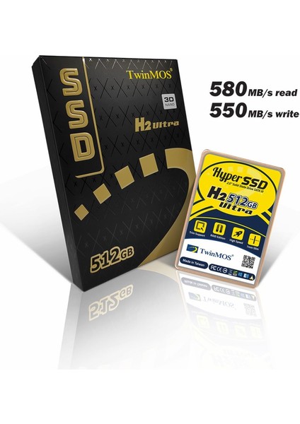 Tm512Gh2U 512GB 580MB-550MB Sata3 SSD