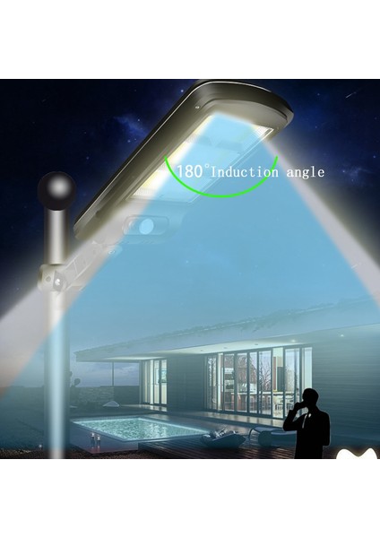 IP65 50W / 100W / 200W / 300W Güneş Enerjili LED'li Sokak Lambası - Siyah (Yurt Dışından) fırsatları