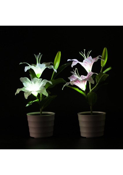 Açık Güneş Bahçe Pembe Zambak Çiçek Işıkları Dekoratif Bahçe Yard Işıkları 2-Led Pembe Lily (Yurt Dışından) indirimleri