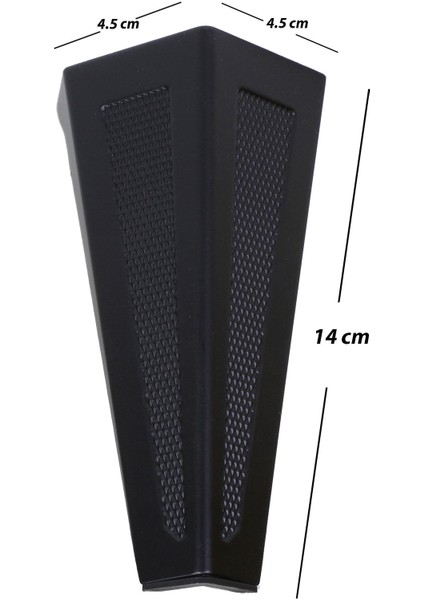 Ovit Mobilya Koltuk Kanepe Baza Sehpa Masa Ayağı Metal Ayakları 14 cm Siyah (4 Adet) modelleri