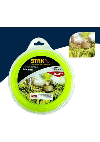 1 Adet 3.3 mm 6 Köşeli Misina 46 Metre Altıgen Tırpan Misinası Multi Kesimli
