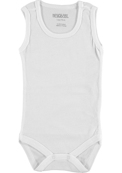 Bebek Basic Ribana Bisiklet Yaka 5li Atlet Body - Beyaz fiyatları