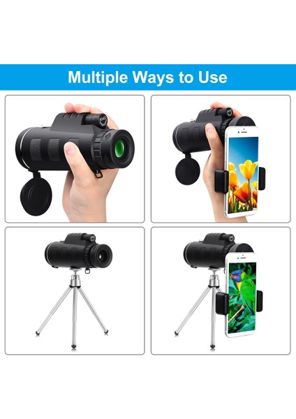 Seyahat Kampı Için Tripod Gece Görüşlü Hd Uzun Menzilli Monoküler Teleskop (Yurt Dışından) fiyatları
