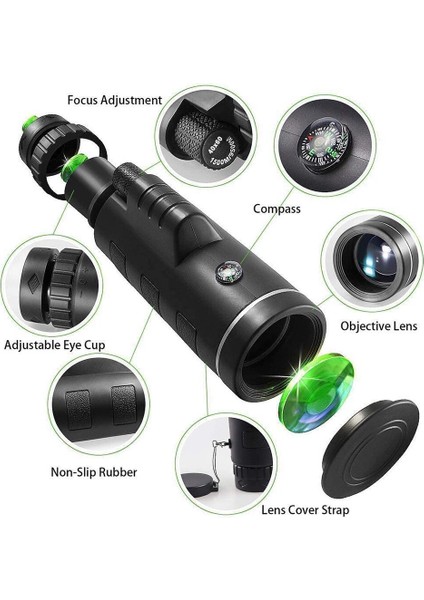 Seyahat Kampı Için Tripod Gece Görüşlü Hd Uzun Menzilli Monoküler Teleskop (Yurt Dışından) modelleri
