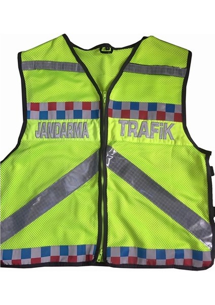 Jandarma Trafik Yeleği Yeni Model(Fileli)