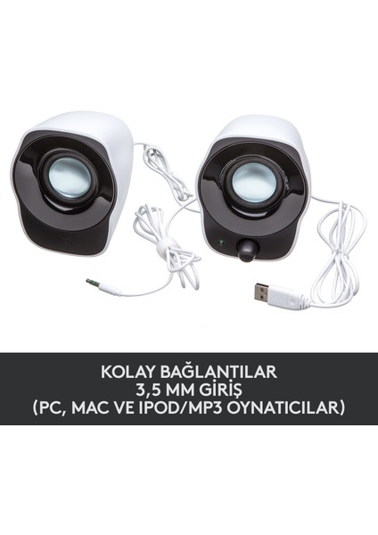 Z120 USB 2.0 Stereo Hoparlör - Beyaz