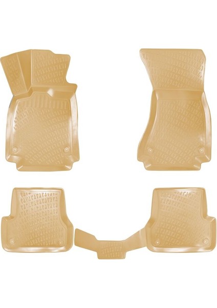 Audi A6 2011-2014 3D Bej Havuzlu Paspas