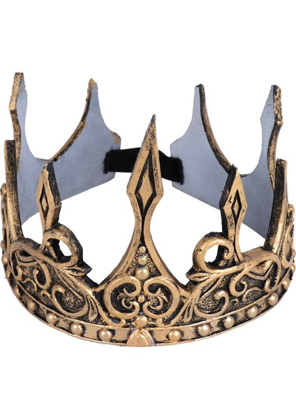 King Taç Erkek Çocuklar Için Ortaçağ Balo Tarzı Şapka/ Tac - Altın (Yurt Dışından)