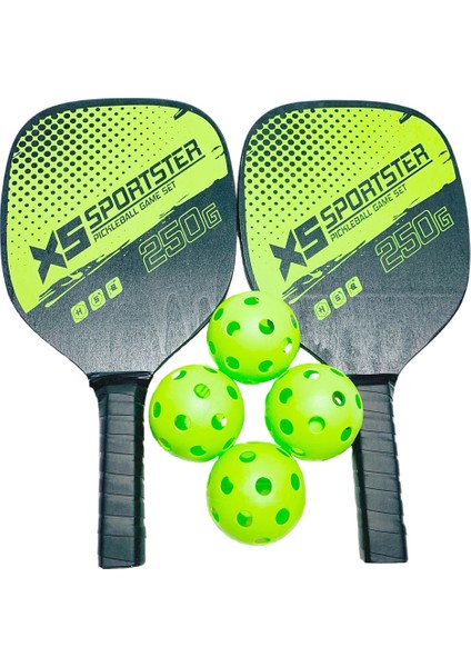 Strade Store Tickleball Paddle Wood Pickleball Raketleri 4 Top ve Çanta ile Set (Yurt Dışından)