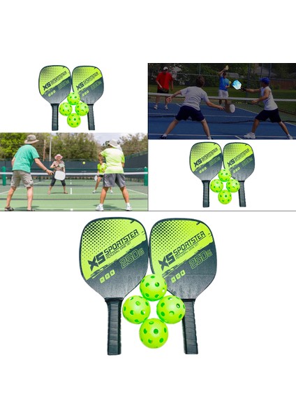 Strade Store Tickleball Paddle Wood Pickleball Raketleri 4 Top ve Çanta ile Set (Yurt Dışından)