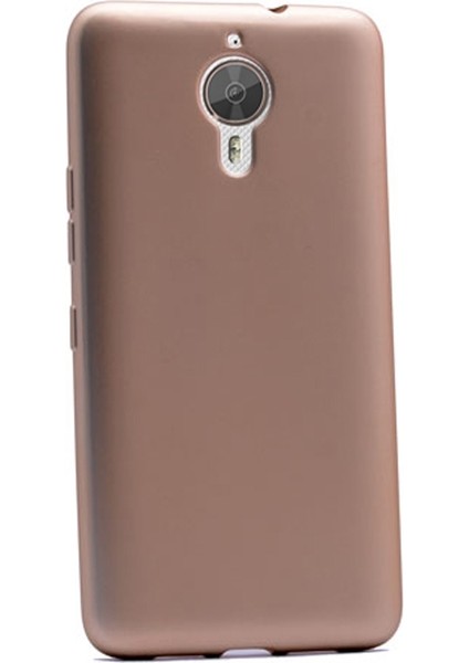 General Mobile Gm5 Plus Kılıf Premier Silikon Kılıf Mat Kılıf Gold
