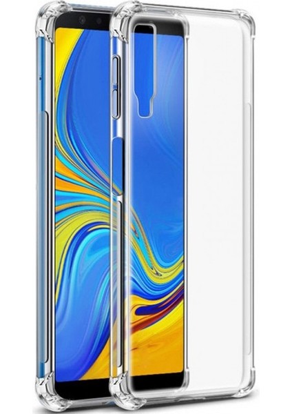 Samsung Galaxy A7 2018 Kılıf Antishock Ultra Koruma+Nano Glass Şeffaf