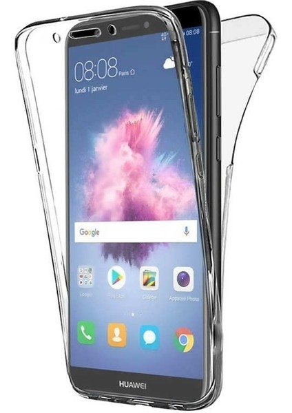 Huawei P20 Pro Kılıf Ön Arka Şeffaf Silikon Koruma Şeffaf