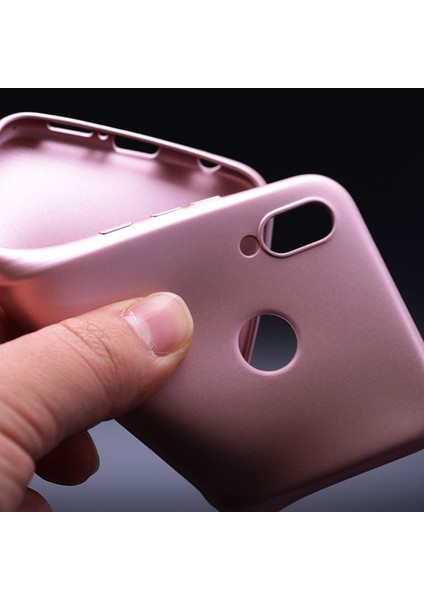 Samsung Galaxy M30 Kılıf Premier Silikon Esnek Koruma+Nano Glass Gold modelleri