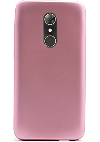 Alcatel A7 Kılıf Premier Silikon Kılıf+Nano Glass Koruyucu Bronz