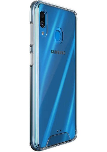 Samsung Galaxy M10S Kılıf Gard Nitro Şeffaf Sert Silikon+Nano Glass Şeffaf