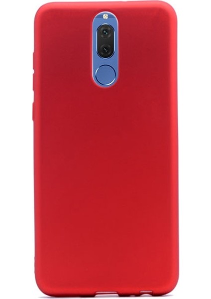 Huawei Mate 10 Lite Kılıf Premier Silikon Kılıf+Nano Glass Koruyucu Kırmızı
