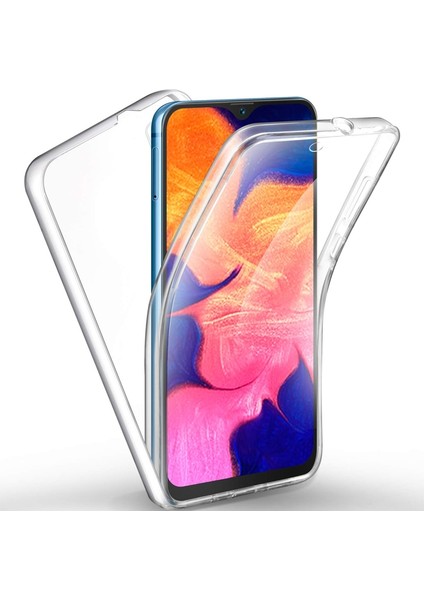 Xiaomi Redmi Note 8 Pro Kılıf Ön Arka Şeffaf Silikon Koruma Şeffaf