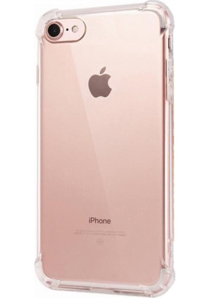 Apple iPhone 8 Kılıf Antishock Ultra Koruma+Nano Glass Şeffaf