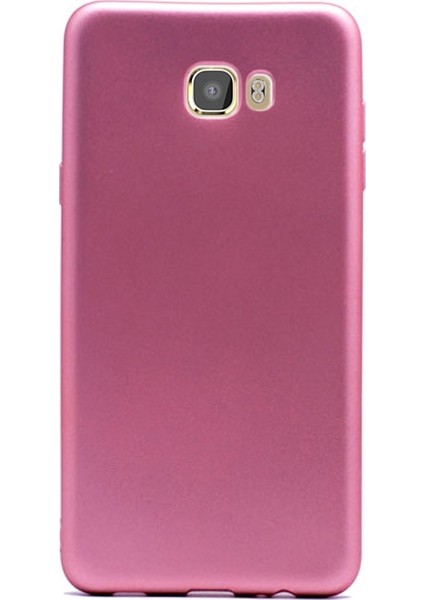 Samsung Galaxy C5 Pro Kılıf Premier Silikon+Nano Glass Koruyucu Bronz