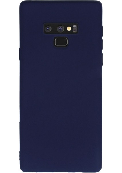 Samsung Galaxy Note 9 Kılıf Premier Silikon+ 3D Cam Full Cam Lacivert