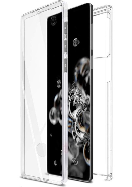 Samsung Galaxy S20 Kılıf Ön Arka Şeffaf Silikon Koruma Şeffaf