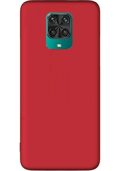 Xiaomi Redmi Note 9s Kılıf Premier Silikon Esnek Koruma Kırmızı