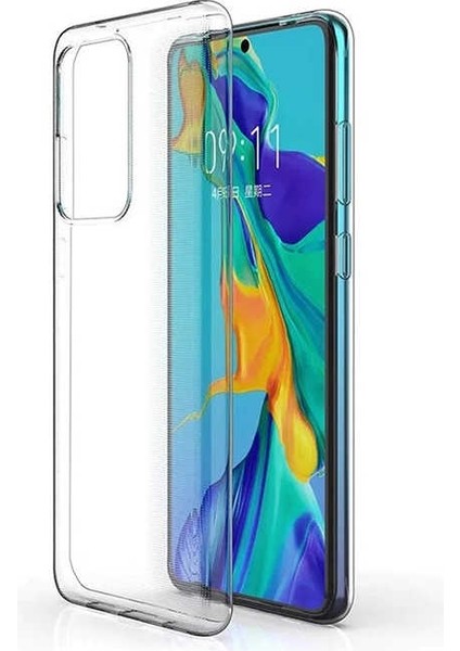 Samsung Galaxy S10 Lite Kılıf Süper Silikon Koruma+Nano Glass Şeffaf