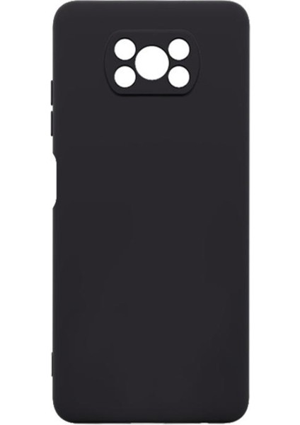Xiaomi Poco X3 Nfc Kılıf Kamera Korumalı Premier Silikon Esnek Koruma Siyah